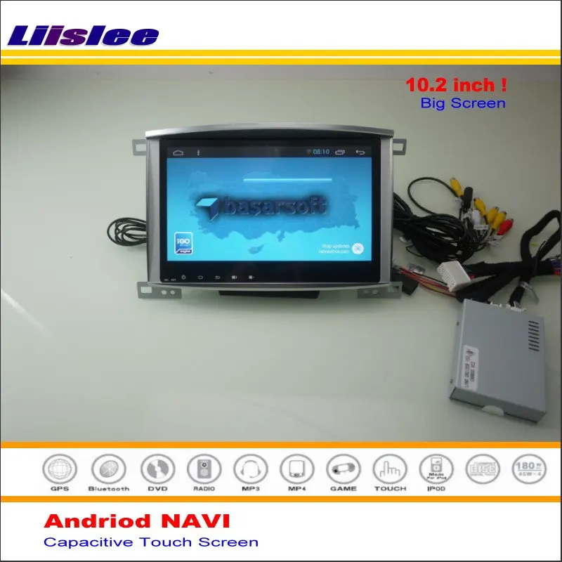 Cheap Liislee Car Android GPS Navigation System For Toyota Land Cruiser 100 / For Lexus LX 470 - Radio Stereo Multimedia No DVD Player 1