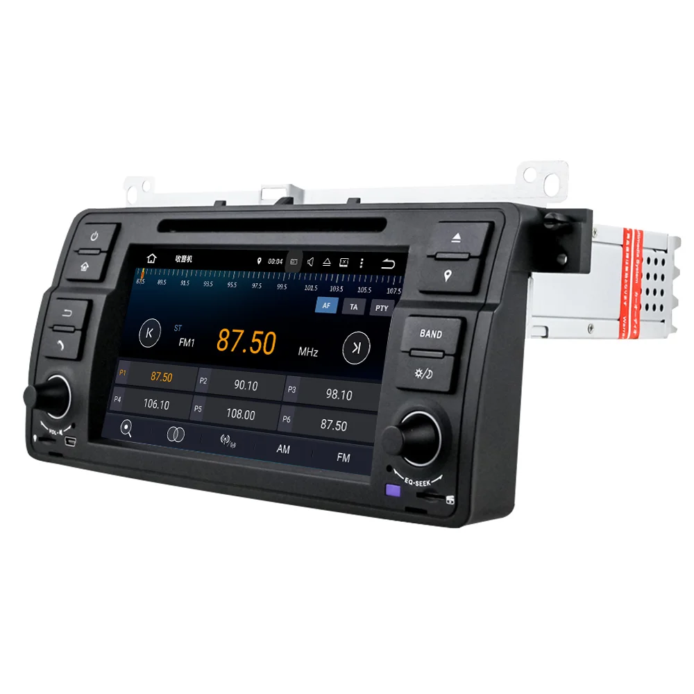 Perfect Eunavi Quad Core 1 Din Android 9.0 Car DVD player car radio for BMW E46 M3 with GPS Navigation Bluetooth 3G WIFI USB SWC Audio 2