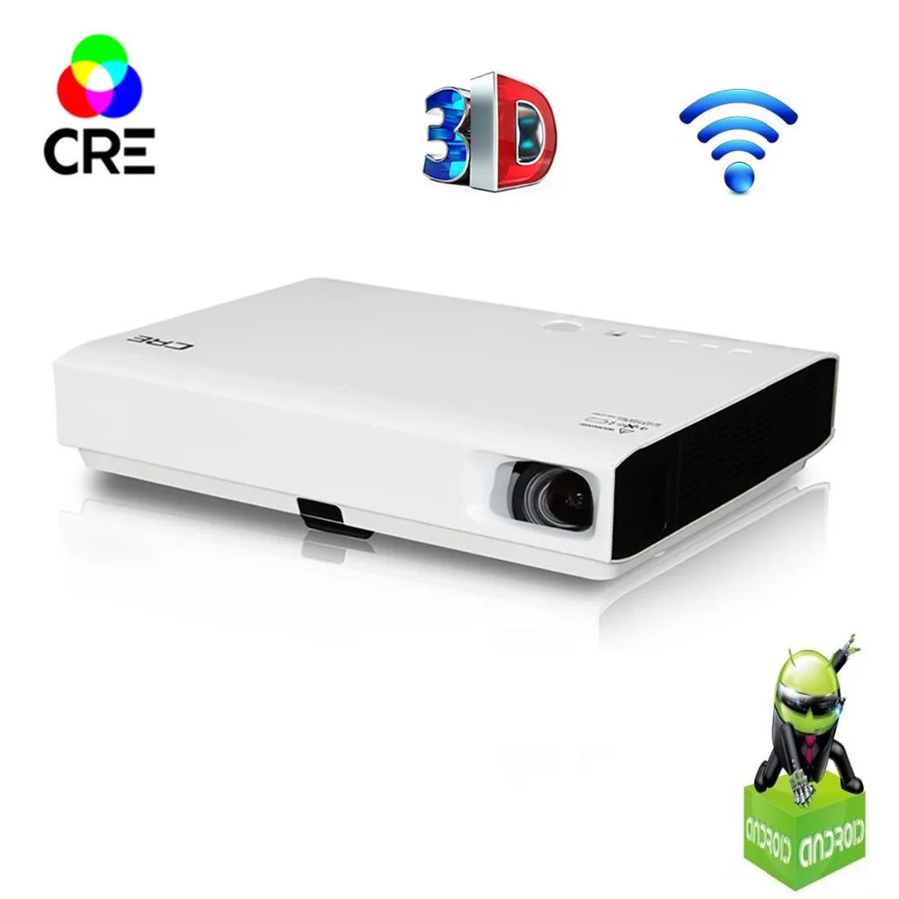 

CRE 3 LED 3D dlp projector support 1080P 3000lumens android wifi bluetooth projector for home,Business,Education