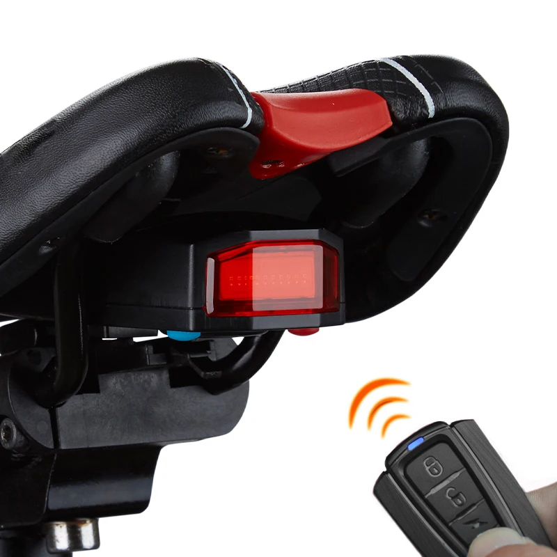 Liplasting Outdoor New Wireless Alarm Bike Bell Taillight Light Cycling