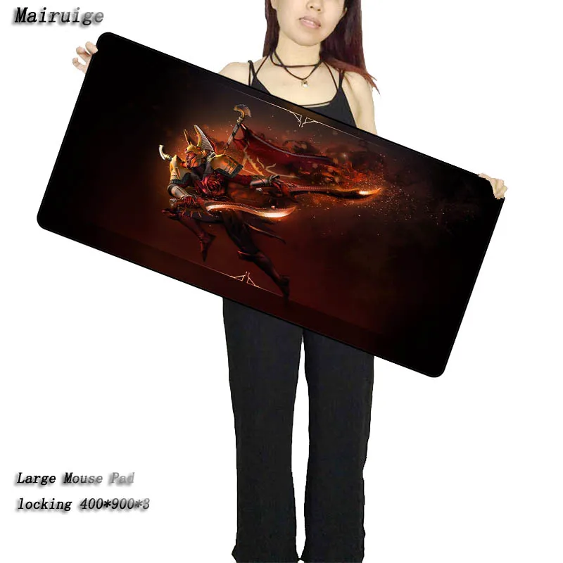  Mairuige Dota 2 Large 900*400mm Speed Locking Edge Keyboards Mat Gaming Mousepad Desk Mat for Cs Go