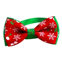 Рождество серии ошейник Pet лук галстук с снежинки для Малый размер Товары для собак Наряжаться украшения домашних животных галстук воротник