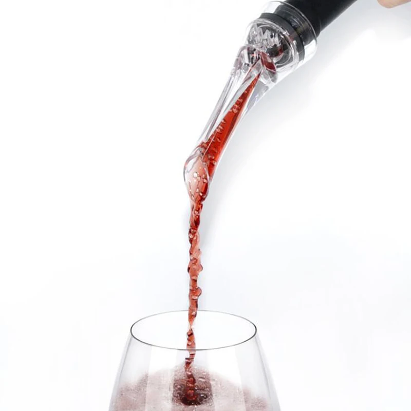

Acrylic wine decanter Quick Aerating Red cool Wine Whiskey Magic decanter Bottle Spout Mini Travel Bar Tools