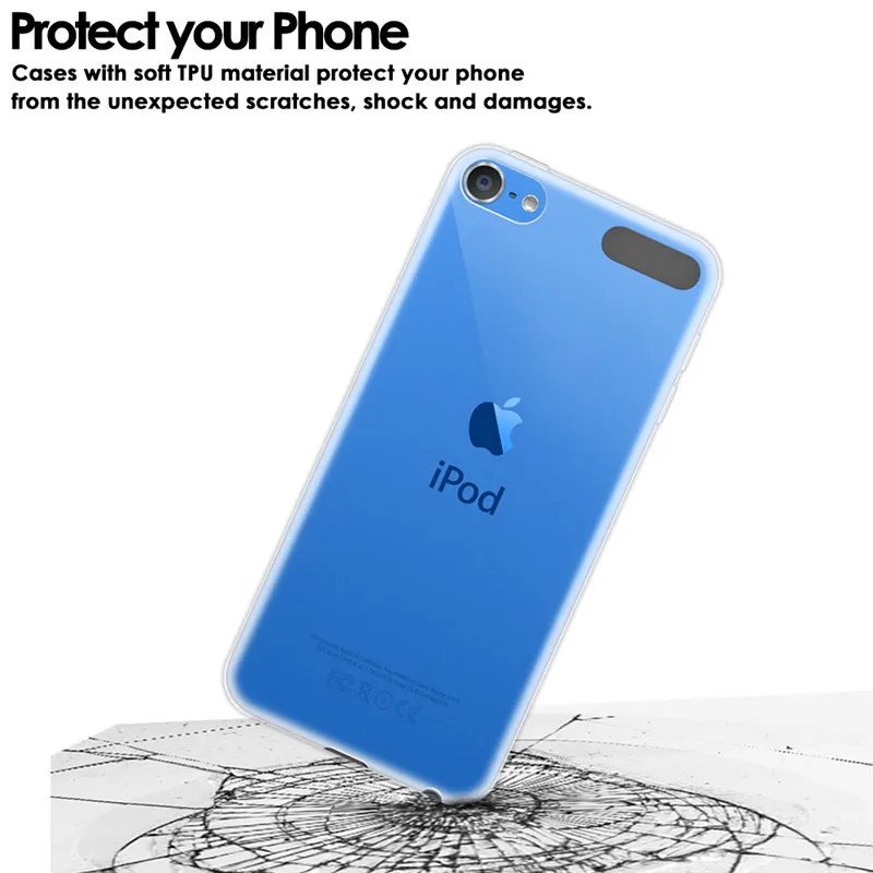 OUZIFISH для Apple iPod Touch 5 6 Чехол Coque iPone 5C чехол силиконовый гибридный прозрачный ТПУ задняя крышка чехол для телефона