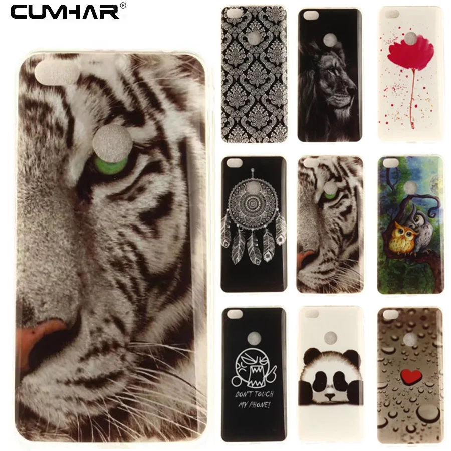 

Soft TPU for Xiaomi Redmi Note 5 Pro 5A Prime Case Tiger Owl Flower Panda for Xiomi Redmi 5 Plus Note 4 4X Cover Mi Max 2 Case