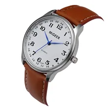 Модные повседневные мужские часы из нержавеющей стали с кожаным ремешком Мужские часы наручные вечерние декоративный костюм нарядные часы Подарки для мужчин