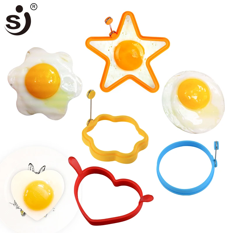 

1PC Silicone Egg Ring Breakfast Silicone Egg Molds Pancake Egg Moulds Cooking Tools Frying Egg Moulds Kitchen Gadgets