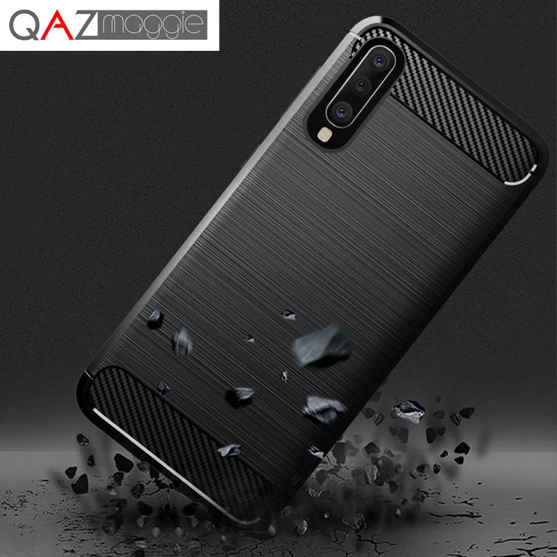 

Case for Samsung Galaxy A10 A20 A30 A40 A50 A60 A70 Silicone Soft TPU Brushed Carbon Fiber Texture Cover sfor Samsung A50 Case