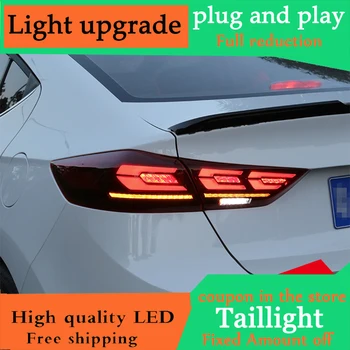 

Car Styling For Hyundai Elantra Taillights 2016-2018 LED Dynamic Turn signal Rearlight LED Brake+Park+Moving Turn Signal Lamp