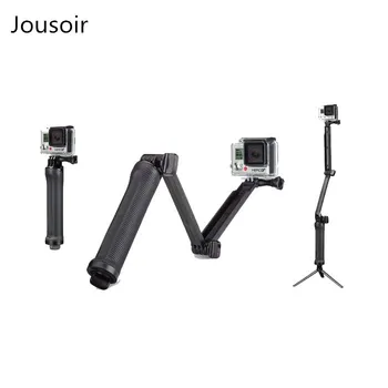 

10pcs/lot 3 way Selfie Handheld Stick Monopod Folding Holder for GoPro hero+ 3 Sport Camera Grip DV Extension Arm Tripod CD50