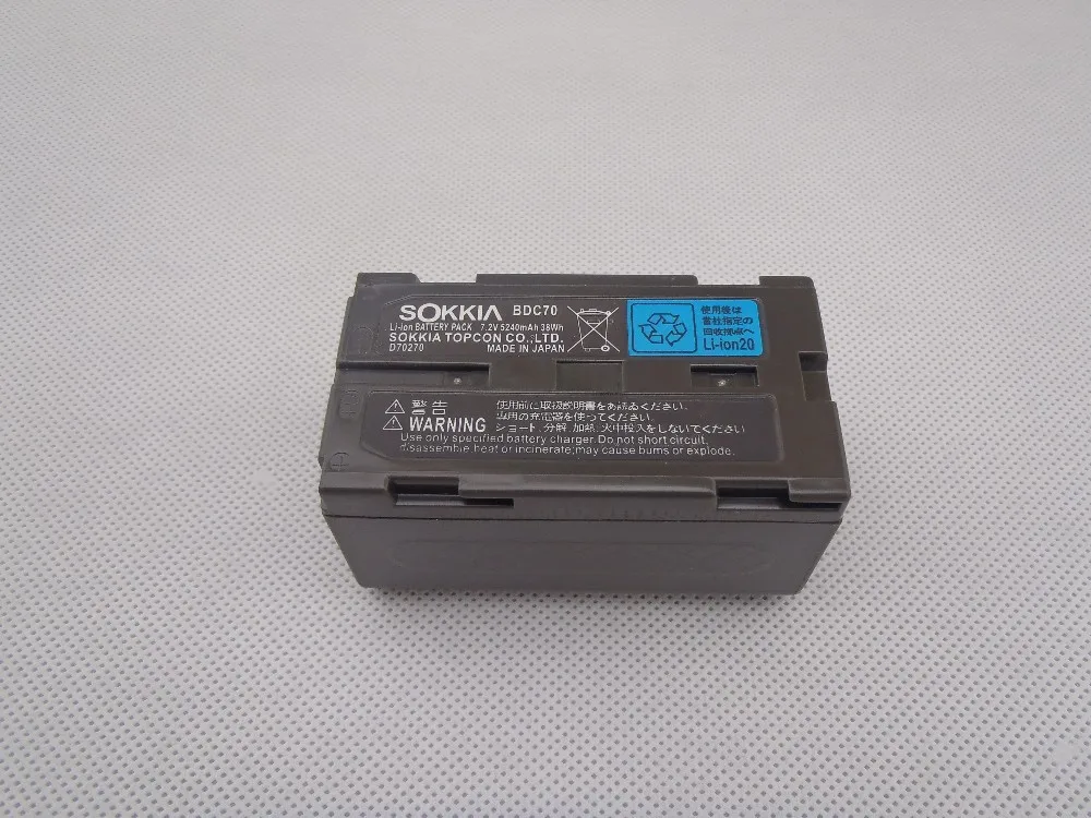 2 шт. ядро батареи SOKKIA/TOPCON BDC70 литий-ионный аккумулятор 7 V 5240mAh для общей станции/GPS |