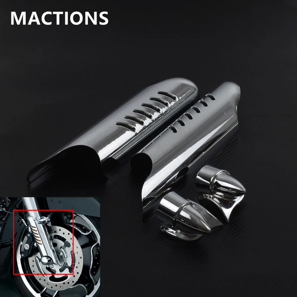 Motorcycle Front Fork Reflector Lower Legs Slider For Harley Dyna