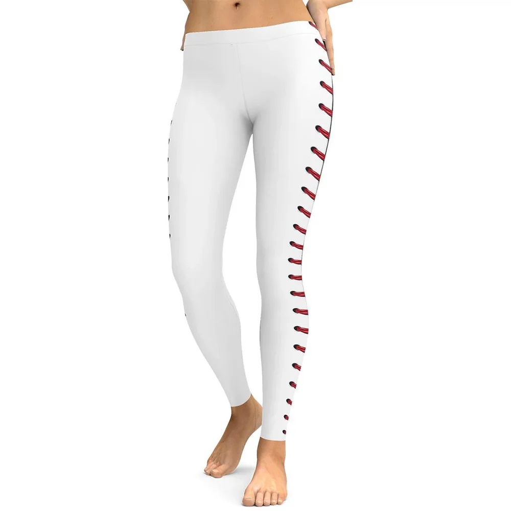 

Plus Size Fashion Side Print Sexy Elastic Sports Wear For Women Gym Running Workout Leggings Fitness Feminina Jogging Pants