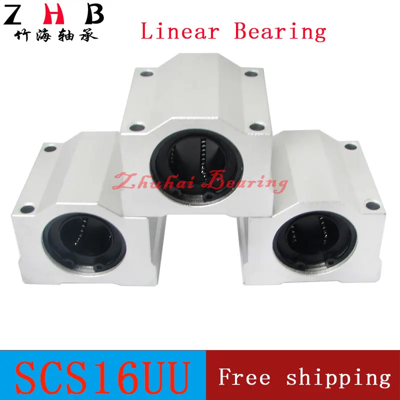

8 pcs/lot SC16UU SCS16UU 16mm Linear Bearing Block CNC Router DIY CNC Parts