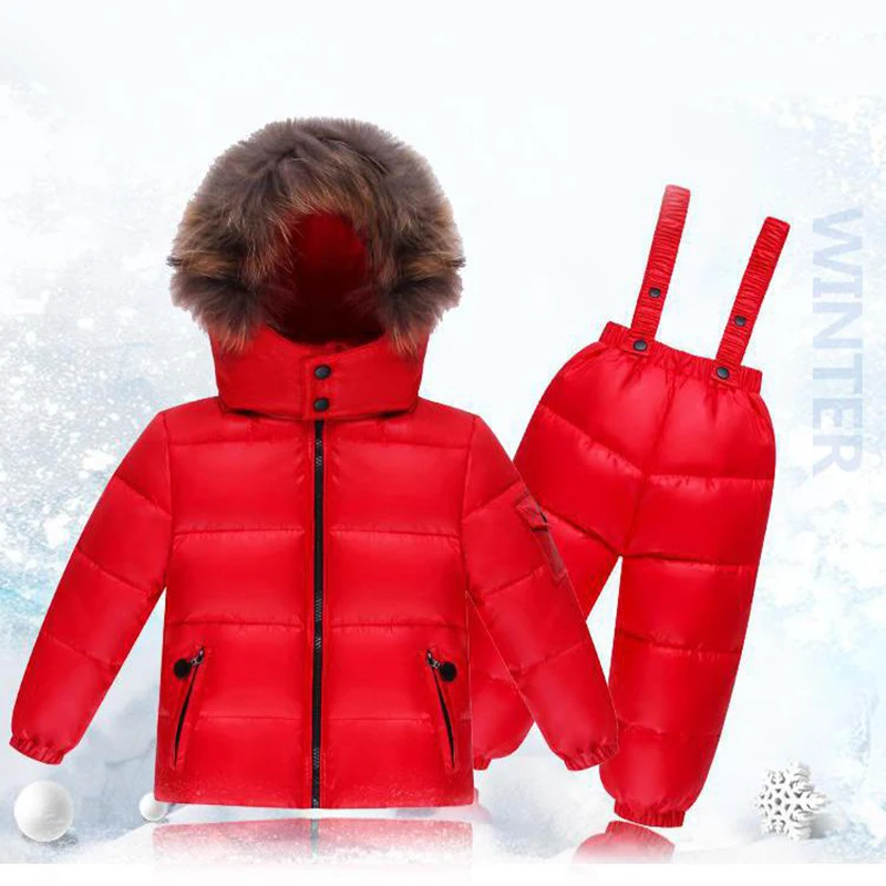 Г. Новая зимняя теплая одежда для маленьких девочек комплект одежды для маленьких мальчиков, костюм на 90% белом утином пуху детская утепленная пуховая куртка с капюшоном