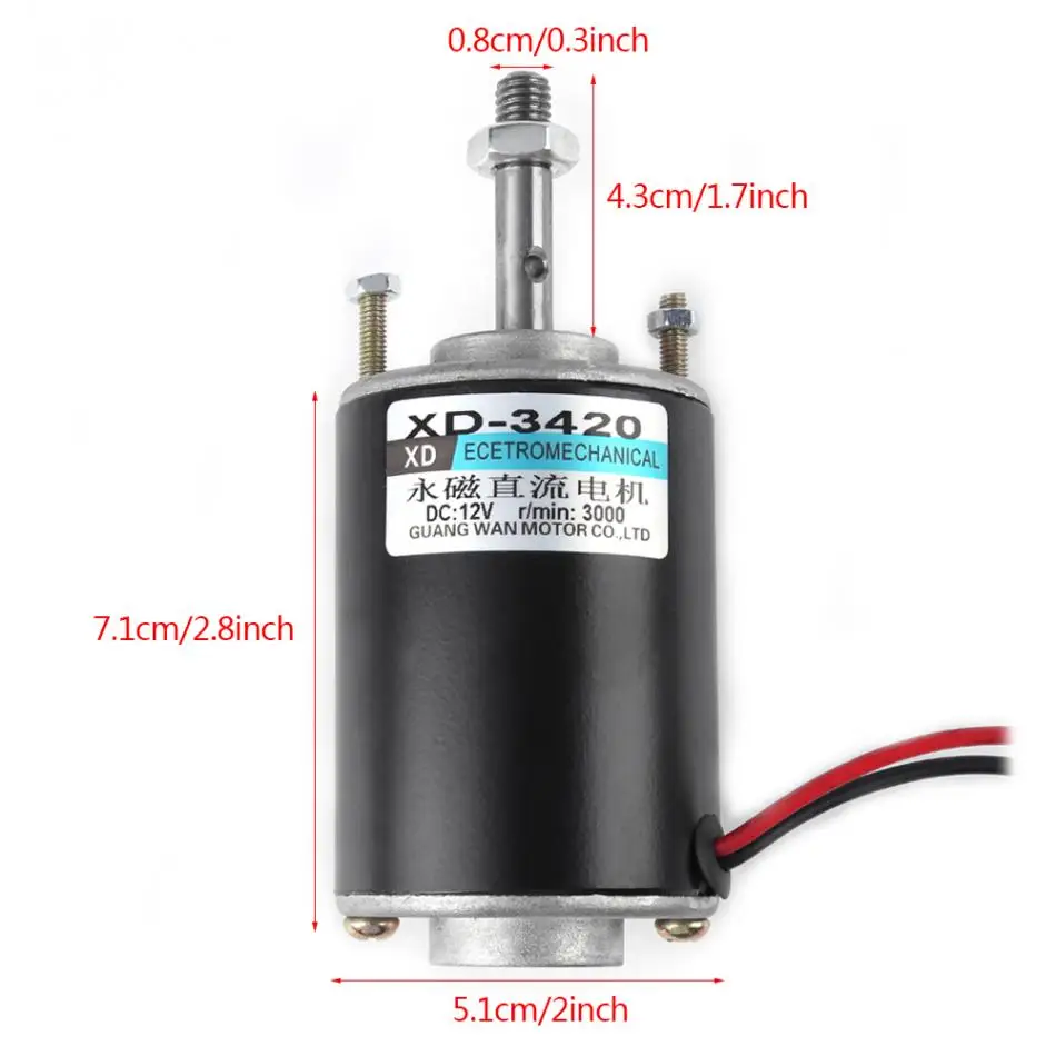 12/24V 30Вт чип Скорость CW/CCW постоянный магнит DC мотор для DIY Генератор 3000/6000 об/мин двигатель постоянного тока высокое качество