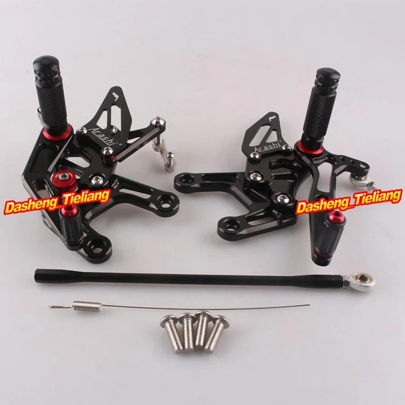

Motorcycle Adjustable Rear Set Footrests Foot Pegs Assembly For Kawasaki Ninja ZX10R 2015 Pair Spare Parts