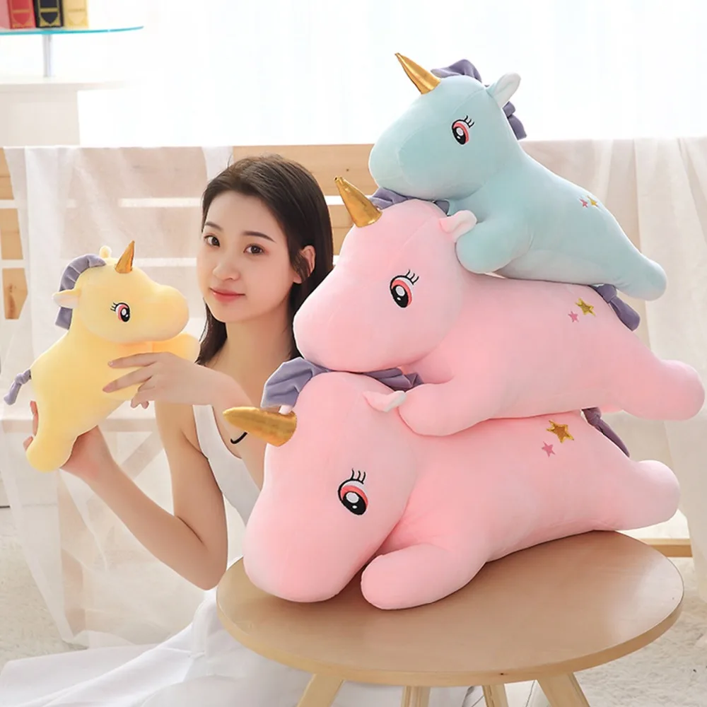 

2019 new Unicorn pony doll pillow cute plush toys wholesale doll birthday gift