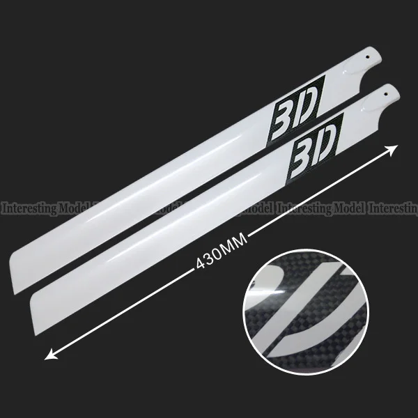 

RC 500 helicopter blade 430mm Carbon Fiber Main Blade for Trex T-rex 500 Helicopter