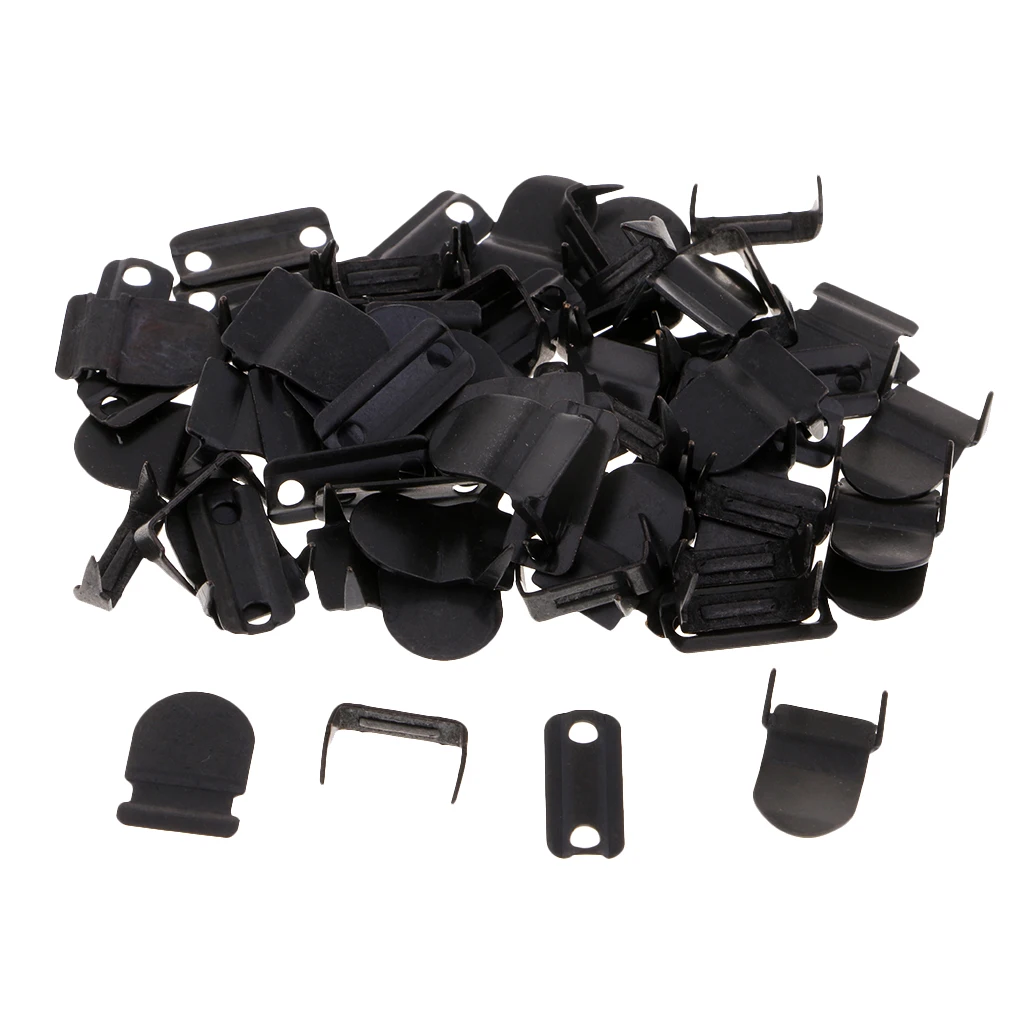 60 Sets Sewing Hook and Eye Closure Replacement Hooks Trouser Skirt Hooks Bars Fasteners For Suit Extenders Tailor Sewing Tool