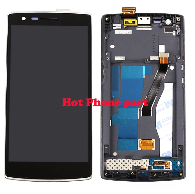 

New Original Black LCD Display Touch Screen Digitizer Assembly+Frame +Tools for One Plus One free shipping+track No.Free tools