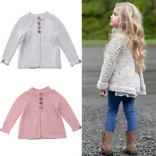 Стильная Детская накидка для маленьких девочек; свитера; трикотажное пальто; одежда