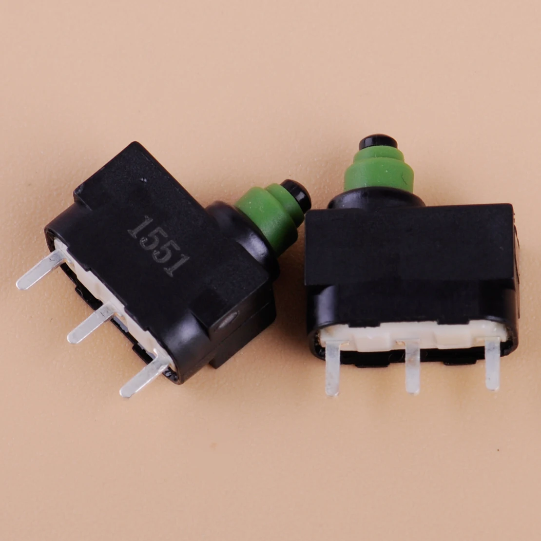 DWCX 2pcs 3 Pin Car Lock Ignition Micro Switch Button Fit for Audi A6L