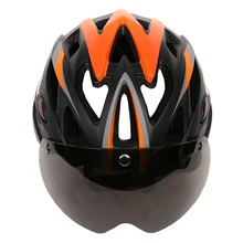 MOON Magnetic Goggles Bicycle Helmet In mold Cycling Helmet With Lens Ultralight Casco Ciclismo Bike Helmet