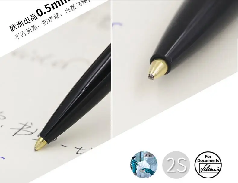 Германия Шнайдер K15 шариковая ручка цветные палочки гладкая ручка 0,5 мм Чистая медь ручка наконечник
