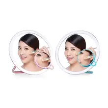 20 LED Lighted Makeup Mirror With Light Lamp Portable Touch Screen Cosmetic Mirror Beauty Desktop Vanity Table Stand Mirrors frameless vanity mirror with light hollywood makeup lighted mirror 3color light cosmetic mirror adjustable touch screen 58 46cm
