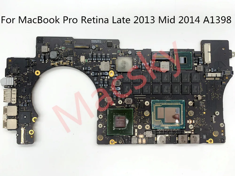 

Original Tested A1398 Motherboard for MacBook Retina 15" Late 2013 2014 i7 2.3GHz 2.5GHz 16GB RAM Logic Board 820-3787-A