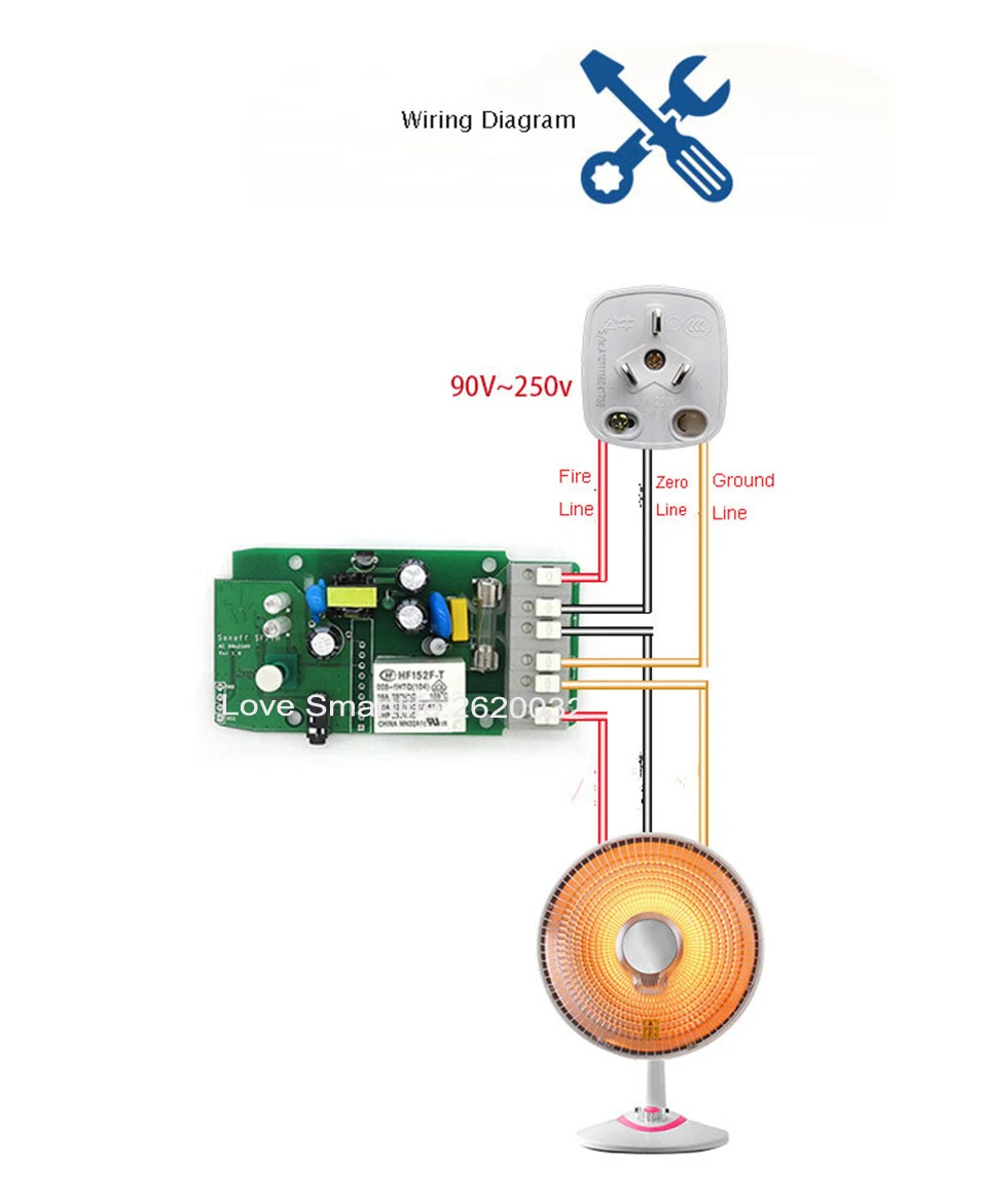 Sonoff Pow Wireless WiFi Switch ONOff 16A With Power Consumption Measurement For Home Appliance IOS Android Remote 85-250V -5