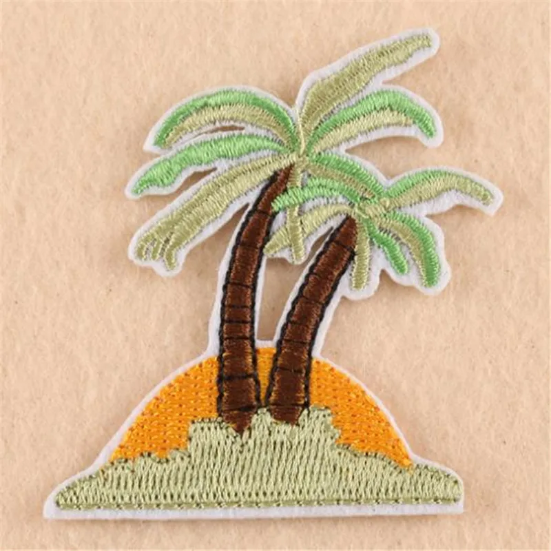 

Clothing diy embroidery iron on patch deal with it Tropical wilderness biker patches for clothe stickers fabric free shipping