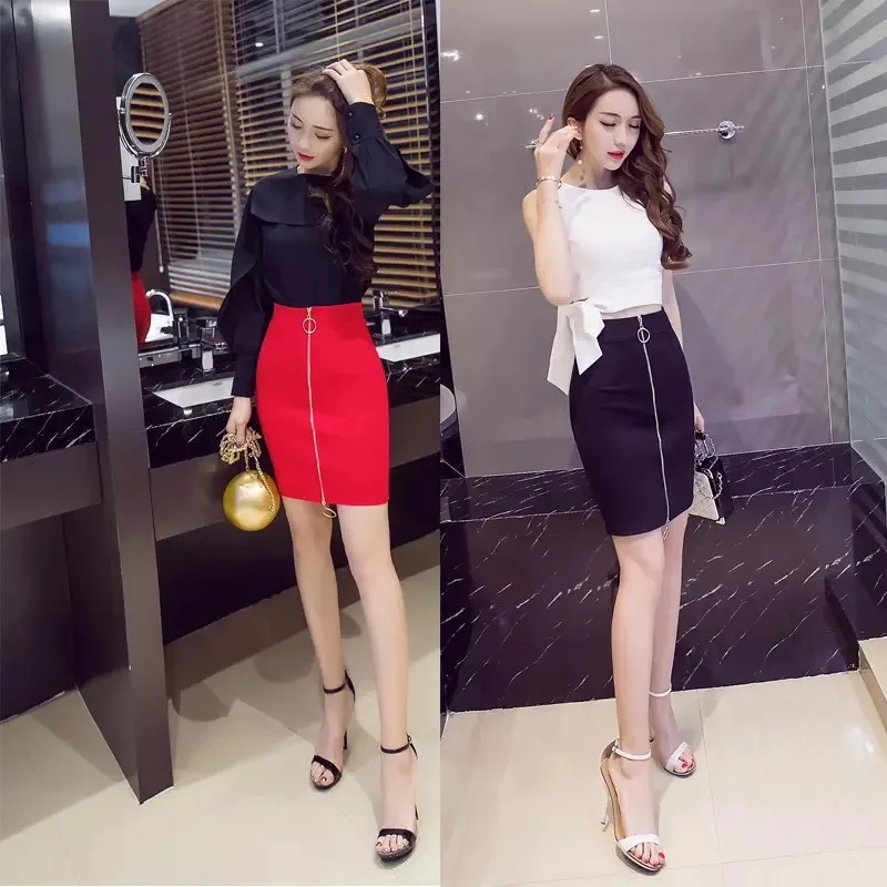 2018_front_zipper_circle_designs_pencil_mini_skirt_summer_xxxxxl_plus_size_women_empired_sexy_black_red_bottom_High_Waisted_5