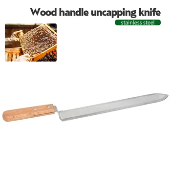 

Brand Stainless Steel Wood Handle Uncapping Knife Beekeeping Tool Suitable for Beekeeping Tool Honey Honeycomb Scraper