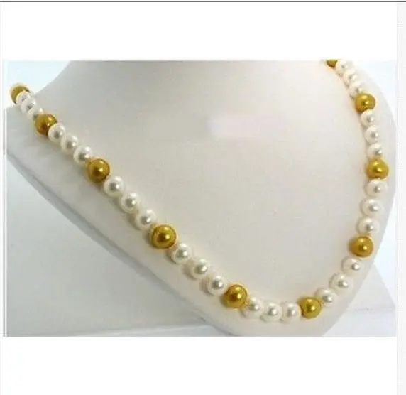 

elegant 11-12m freshwater whitegold multicolor pearl necklace 18inch925silver