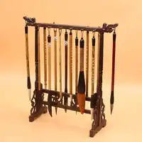 Advanced Calligraphy Brushes Pen Holder Chicken Wing Wooden Brush Pen Hanging Simple Retro Brush Pen Hanger Calligraphy Supplie