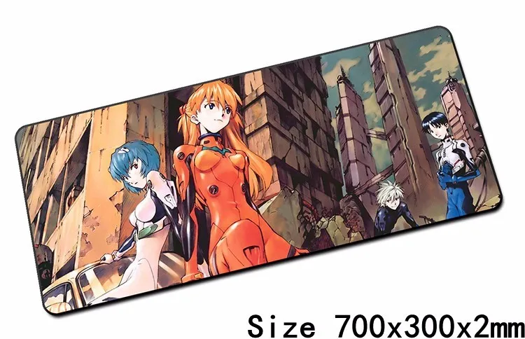 Neon Genesis Evangelion Коврик для мыши, лучший игровой коврик для мыши 700x300 мм, геймерский коврик для мыши, коврик для мыши, клавиатура, компьютерная мышь, ноутбук, игровые коврики