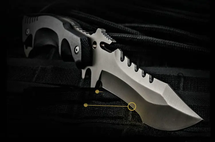 HX OUTDOORS Survival Knife Army Hunting 58hrc Hardness Straight Knives Essential tool For Self-defense Outdoor Dropshipping