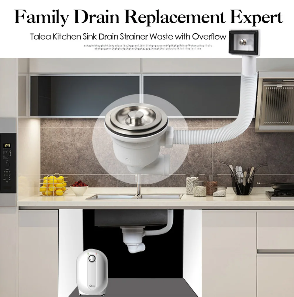 deluxe 304, aço inoxidável, desodorizante, filtro de