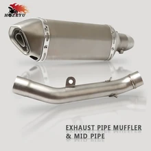 Motorcycle Exhaust Muffler Pipe System Muffler Scooter Exhaust Mid Pipe For Kawasaki Z800 Z 800 2013-2016 2014 2015 Motorbike Motorcycle Exhaust Muffler Pipe System Muffler Scooter Exhaust Mid Pipe For Kawasaki Z800 Z 800 2013-2016 2014 2015 Motorbike