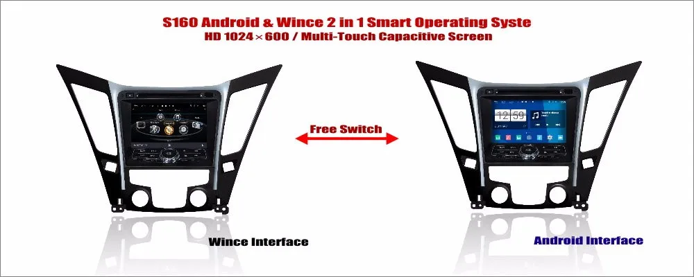 Perfect Liandlee For Hyundai i45 / i50 / Sonata YF 2010~2013 Car Radio CD DVD Player GPS Navigation Wince & Android 2 in 1 S160 System 10
