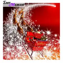 Ever Moment полный квадрат дрель бриллиантовый рисунок Рождество Санта Клаус Лось украшение дома картина мозаика Стразы 5D DIY S2F199