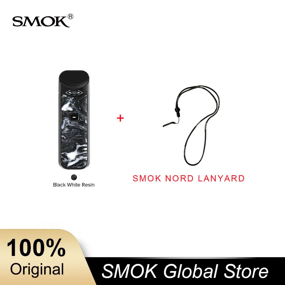 SMOK Nord НАБОР Смола 3 мл Pod Vape 1100 мАч батарея Mesh/керамическая катушка электронная