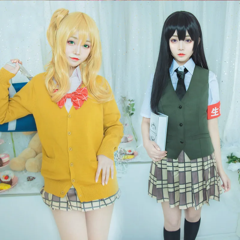 DUOUPA COS аниме цитрусовый Косплей Костюм Aihara Yuzu / Mei униформа наряд рубашка с