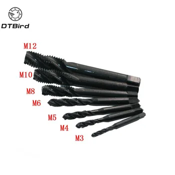 

7pcs Spiral Hand Thread Tap Screw Spiral Point Thread Metric Plug Drill Bits M3 M4 M5 M6 M8 M10 M12 Hand Tools