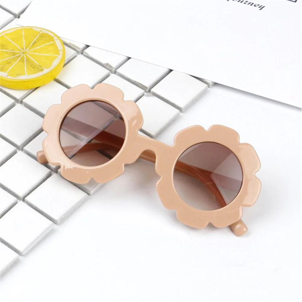 Детские солнцезащитные очки для мальчика, унисекс, детские солнцезащитные очки, уличные очки, очки в форме цветка, пластиковые солнцезащитные очки UV400