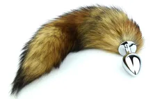 sex shop selling wiht fox and cat tail anal plug for games bult plug sexy tail