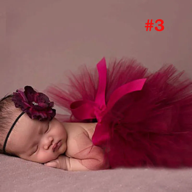 Юбка-пачка для маленьких девочек; дизайнерская юбка-американка; юбка; реквизит для фотосъемки; одежда для малышей; костюм с цветочной повязкой на голову; TS025 - Цвет: D3