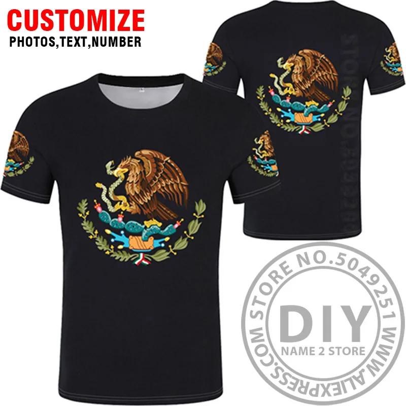 THE UNITED STATES OF MEXICO t shirt logo free custom name number mex t-shirt nation flag mx spanish mexican print photo clothing - Цвет: Style 10